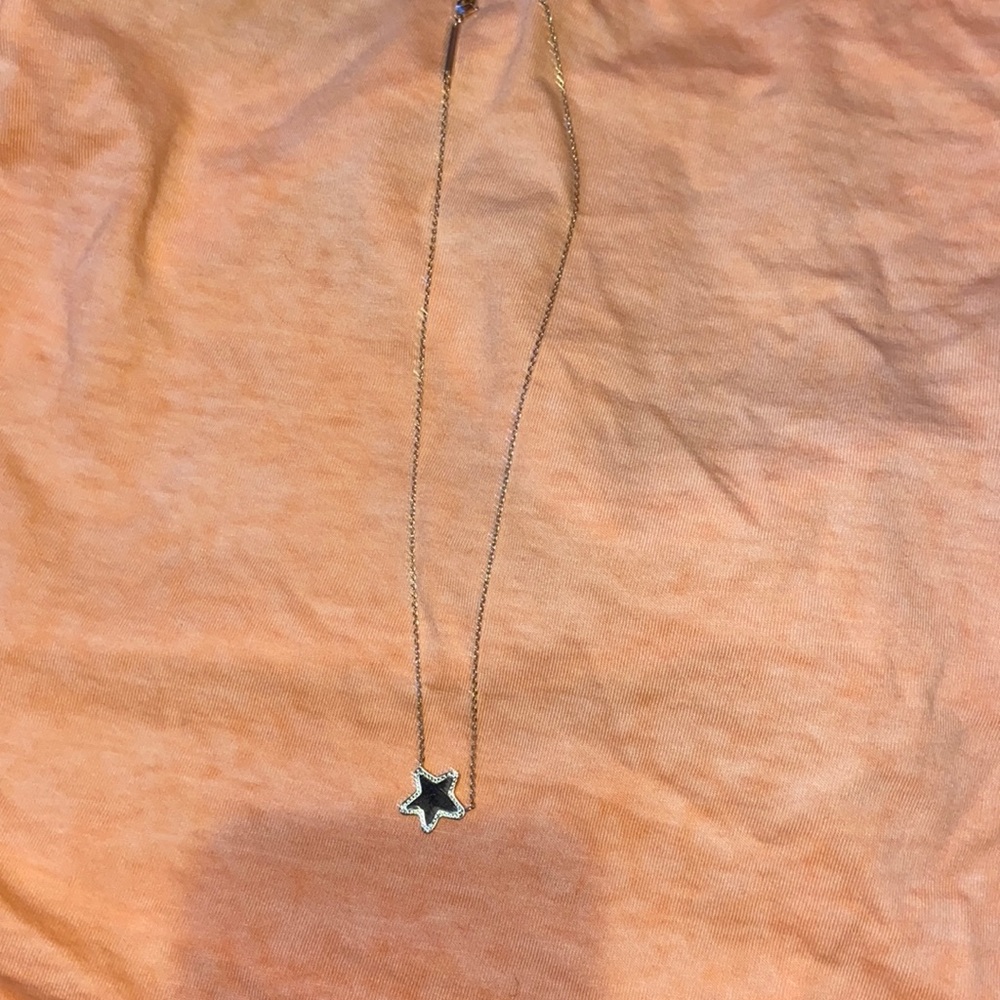 Black star necklace! Adjustable, Kendra scott